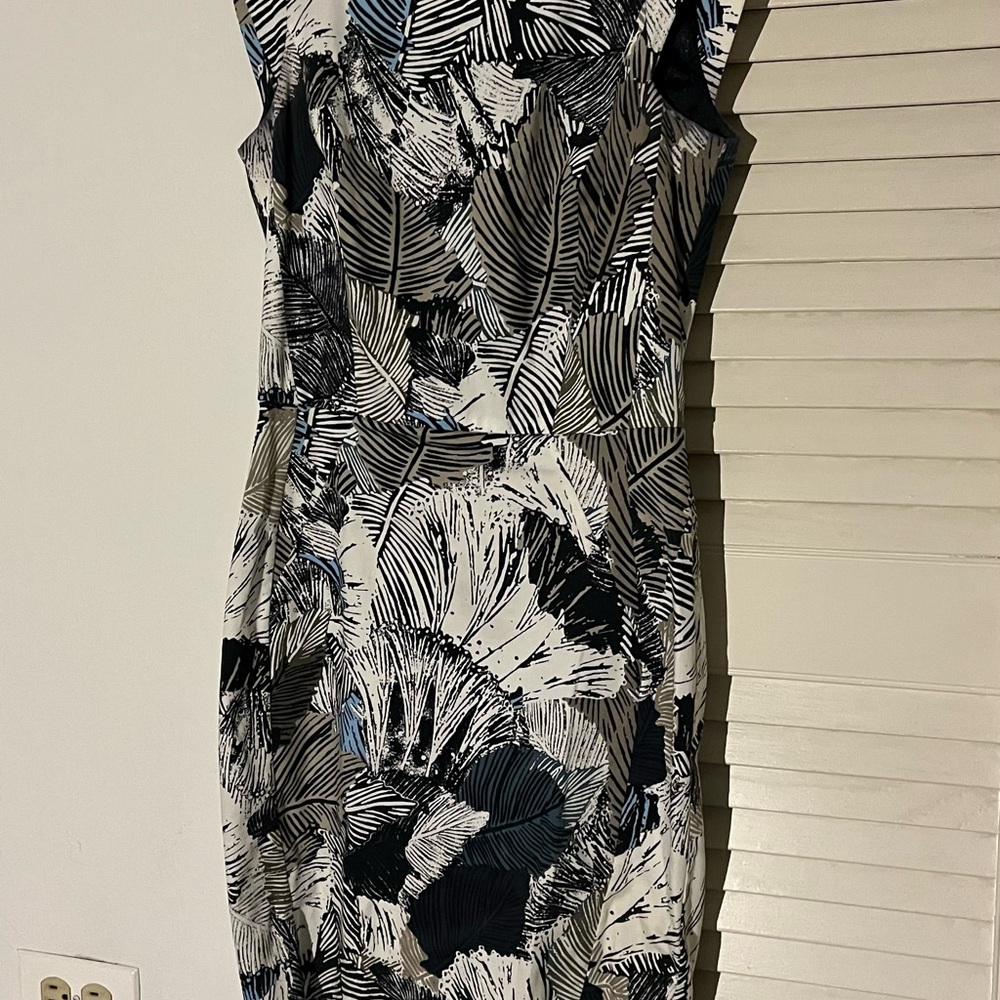 Black and White Sleeveless Sheath Mini Dress for Cocktail